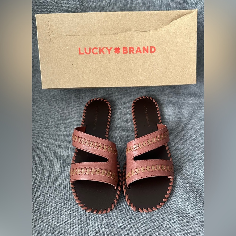 Lucky Brand Zanora Double Band Flat Sandals